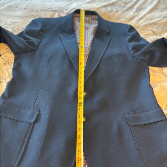 Men’s Vintage 1970 Knack Blazer Jacket Navy Blue Size 50L - Picture 9 of 13